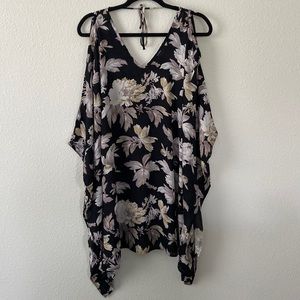 Floral bathing suit coverup